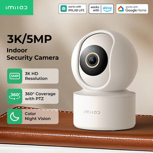 Caméra de sécurité intérieure IMILAB 3K 5MP 360° PTZ WiFi 6 avec détection IA, vision nocturne et audio bidirectionnel pour maison, bureau, appartement, hôtel - Product Image 1