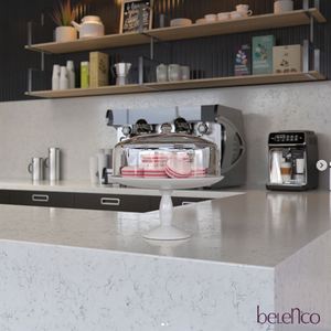 Encimera de cocina de cuarzo pulido Rapture Carrara de 2 cm y 3 cm para uso comercial en construcción a granel - Product Image 4