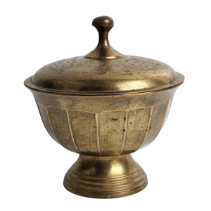 Ollas Khajoor Vintage de Latón de Alta Calidad con Grabado y Acabado Pulido para el Hogar y Restaurantes, Utensilios de Cocina, Olla para Dátiles Árabes - Product Image 3