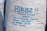 100% Bio Rikaz Marke Hibiskusblüten-Samen Getrocknet für Getränke, Tee und Saftpulver 1-2 Jahre Haltbarkeit