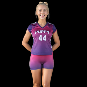 2025 OEM Custom Design High Performance Women's <b>Volleyball</b> <b>Sets</b> 100% Breathable Polyester Fabric Printed <b>Volleyball</b> Uniform <b>Sets</b> - Product Image 4