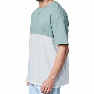 ผู้ผลิตเสื้อยืดสตรีทแวร์แบบขายส่ง เสื้อยืดโอเวอร์ไซส์เรียบง่ายน้ำหนักเบาสำหรับผู้ชาย เสื้อยืดสตรีทแวร์คุณภาพสูงแบบไหล่ตก - Product Image 5