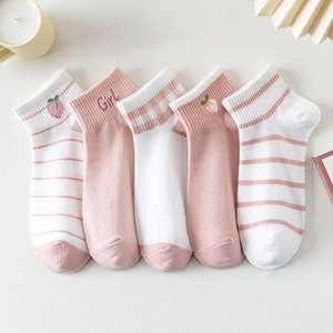 ถุงเท้าสั้นใส่สบายสำหรับผู้หญิงถุงเท้ามีหลายสไตล์ลายการ์ตูนน่ารักระบายอากาศได้ดีดูดซับเหงื่อสำหรับใช้ในชีวิตประจำวันสไตล์วิทยาลัย - Product Image 2