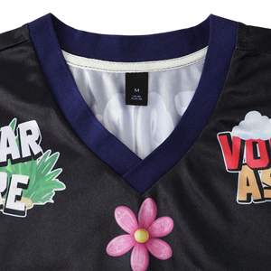 Fully Sublimation Transfer Printed Breathable Polyester Mesh Sports Shirts Custom Name And Number American Football Jersey - Product Image 3