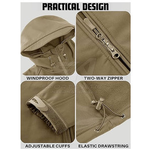 เสื้อแจ็คเก็ตผู้ชายกันลม กันน้ำ สำหรับใช้งานกลางแจ้ง ผลิตในปากีสถาน - Product Image 3