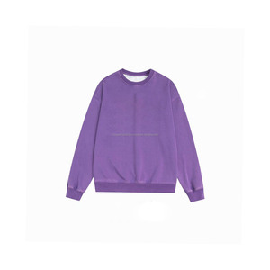 OEM Polyester/coton personnalisé coton épais surdimensionné coupe ample anti-boulochage hiver hommes pull à capuche à col rond sweat-shirt - Product Image 6