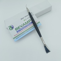 Séparateur de cils en acier inoxydable léger et végétalien, avec manche en silicone, outil 2-en-1 durable pour rehaussement des sourcils et des cils, le plus vendu