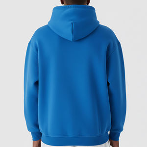 Custom Casual Breathable Hoodie Puff Printing Logo Oversized Cotton Heavyweight Fleece <b>Zip</b> Hoodie Men - Product Image 6