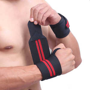 Rodilleras deportivas de seguridad para gimnasio, rodilleras de levantamiento de pesas, correas de vendaje, protector de compresión, muñequera de nailon Spandex Unisex - Product Image 4