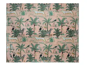 Latest Quality Indian Customized Wholesaler Manufacturer Natural Jungle Hand Block Print Running Cotton Fabric For Making Dress