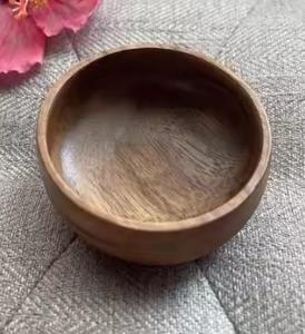 Bol en bois déco maison prix de gros poignée de feuille de mangue cuisine salade bol de service pour la maison bol de fruits décoratif - Product Image 6