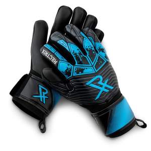 Gants de gardien de but en cuir de qualité supérieure personnalisables coupe personnalisée poignée en latex de football en gros - Product Image 1