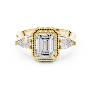 Anillo de Compromiso Twilight Jewels de Oro de 18K con Diamante Cultivado en Laboratorio, Corte Brillante Redondo, Estilo Étnico para Mujer - Product Image 5