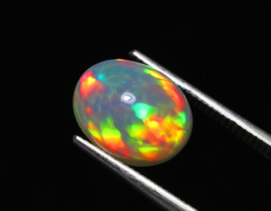 Pierre précieuse Cabochon en vrac d'opale éthiopienne-Welo Play Of Fire Opal Gems-Pierre semi-précieuse polie lisse de forme ovale pour bijoux - Product Image 5