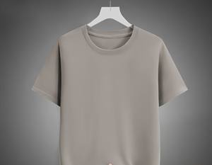 Camiseta de Manga Corta Blanca de Seda de Leche de 180g, Personalizada OEM, Estilo Holgado Informal para Hombre, No Transparente - Product Image 3