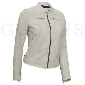 2025 Women's Fashionable <b>Genuine</b> <b>Leather</b> <b>Jacket</b> New Design City Gloves Custom Logo Style Windproof Quick Dry Cow <b>Leather</b> Hot - Product Image 4