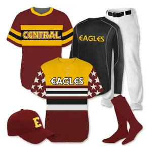 Uniforme de baseball personnalisé en couleur directe d'usine, nouveau maillot de softball pour femmes, pantalon, veste, chapeau, offres pour hommes, industrie sportive - Product Image 2