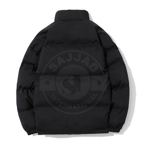 New Design Stand <b>Collar</b> Bubble <b>Jackets</b> for Men Long Sleeves Full Zipper Men Bubble <b>Jackets</b> - Product Image 2