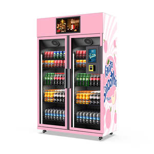 ตู้จำหน่ายสินค้าอัตโนมัติแบบแช่เย็นสองชั้น พร้อมระบบตรวจสอบสินค้าอัจฉริยะ สำหรับผลไม้สดและเครื่องดื่ม - Product Image 2