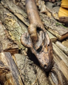 ขวานเหล็กคาร์บอนหลอมร้อนทำด้วยมือพร้อมขอบตัด5ด้าน-ขวานล่าสัตว์แบบ DIY คมและทนทาน - Product Image 3