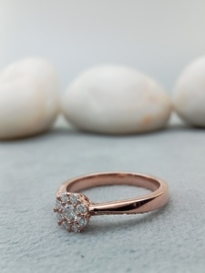 Women's Luxury 18K Gold Trendy Hip Hop Ring Full VVS Natural Diamond Brilliant Cut /IGI Certified Classic Wedding Anniversary - Product Image 2