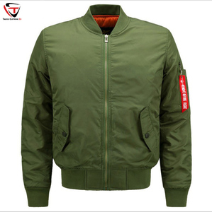 . Blouson aviateur homme léger tissu respirant fermeture à glissière complète sur le devant parfait pour les vêtements décontractés et les aventures en plein air - Product Image 4