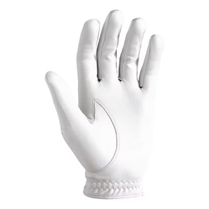 Vente directe d'usine Concevez votre propre logo Gant de golf respirant en cuir Cabretta couleur douce Sports en peau de mouton personnalisée - Product Image 1