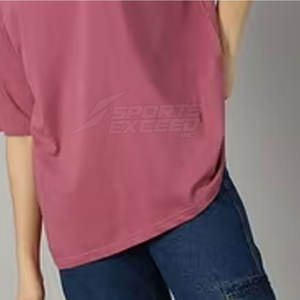 Dernier modèle de t-shirt surdimensionné T-shirt surdimensionné de couleur personnalisée Vêtements d'été T-shirt surdimensionné à manches courtes - Product Image 6