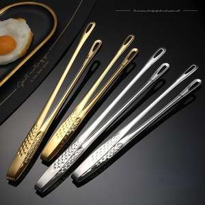 Ekstra uzun barbekü 28cm cımbız maşa 304 paslanmaz çelik mutfak <span class=keywords><strong>Tong</strong></span> ekmek klip pasta kelepçe pişirme için barbekü mutfak <span class=keywords><strong>Tong</strong></span> - Product Image 2