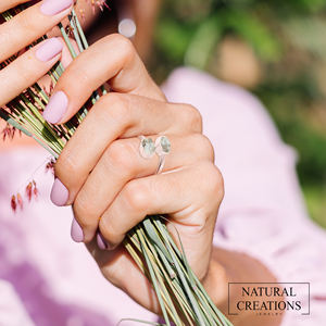 Anillo de circón con forma Natural de Plata de Ley 925, ajuste de bisel, estilo clásico, fiesta de compromiso, paquete de regalo de aniversario 6 - Product Image 4