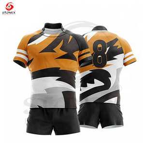 Vente en gros vêtements de sport personnalisés maillot de rugby survêtement ensemble complet à sublimation ou kit de rugby à impression numérique coupé-cousu - Product Image 3