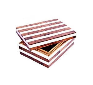 New Arrival Luxury Bone Inlay Wood Bone Jewelry <b>Box</b> Customizable Size EPCH Certified High Quality Handicraft for Mother's Day - Product Image 6