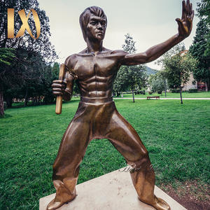 Ideal Arts Factory moderno tamaño real latón hombre bronce <span class=keywords><strong>Bruce</strong></span> <span class=keywords><strong>Lee</strong></span> estatua - Product Image 5