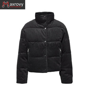 Coupe-vent personnalisé pour hommes, veste bombardier coupe-vent de printemps et d'automne, nouveau design, manteaux en toile rembourrés, vêtements d'extérieur avec broderie - Product Image 5