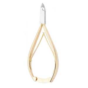 Pinzas de uñas de acero inoxidable de alta calidad, removedor de piel muerta curvada, dedos de bebé, herramientas de manicura doradas y plateadas, apertura de mandíbula ancha - Product Image 1