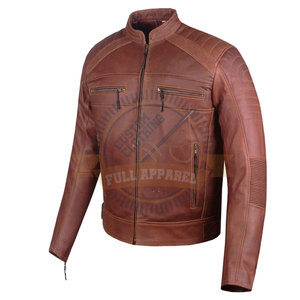 Chaqueta de invierno de Cuero 100% hecha a medida para hombre superventas impermeable a prueba de viento para carreras en línea motocicleta Auto Racing Wear - Product Image 1