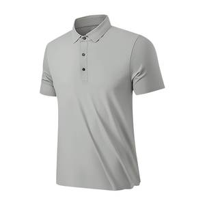 Camiseta Polo de Golf de Manga Corta Personalizada de Alta Calidad, con Logotipo, de Nailon y Elastano Suave, Transpirable, para Hombre, en Venta - Product Image 3