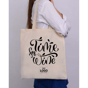 Sacs fourre-tout en toile de coton Time Wine Design pour les vignerons, les usines de spiritueux, l'emballage écologique, sacs de transport - Product Image 4