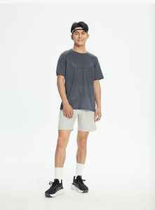 Pantalones cortos de entrenamiento atléticos de patrón sólido informal de alta calidad para hombre, pantalones cortos de gimnasio ligeros de secado rápido, pantalones cortos de senderismo con cintura elástica - Product Image 4