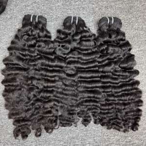 ผมต่อแบบเป็นลอนสำหรับผมคนผมบริสุทธิ์100% ไม่ผ่านการทำสารเคมีสไตล์พม่าเวียดนามแบบไม่ผ่านกระบวนการ - Product Image 5