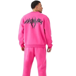 Chándal holgado de talla grande personalizado para hombre, conjunto de dos piezas, sudadera con capucha y Jogger, proveedor de moda urbana al por mayor - Product Image 2