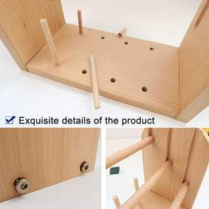 Fil filature en bois, porte-fil/porte-fil multifonctionnel avec 11 broches verticales-pour la couture, le courtepointe, la broderie, - Product Image 5