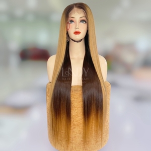 วิกผมแท้ติดด้านหน้าผมมนุษย์วิกผมมีลูกไม้ระดับ HD วิกผมตรงเงางาม - Product Image 5