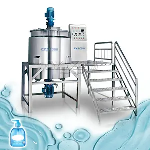 CYJX Sabonete líquido para detergente, misturador de aquecimento elétrico em aço inoxidável, preço, tanque de mistura de perfume com agitador