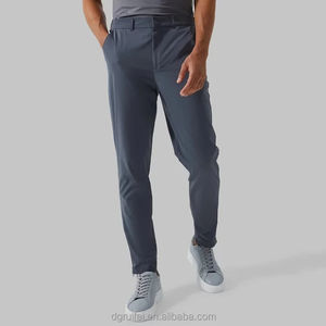 Mens Stretch Skinny Flat-front Moda Estilo Cómodo Sólido Casual Slim Fit Business Dress Chinos Pantalones - Product Image 1