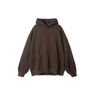Sudadera con capucha térmica de diseño personalizado de lana de algodón 100%, sudadera con bordado desgastado con logotipo para invierno - Product Image 1