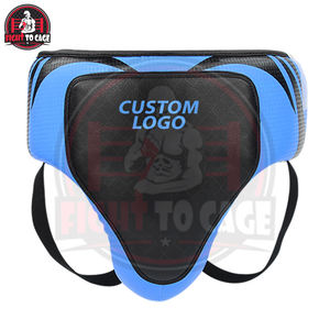 Protège-entrejambe de boxe en cuir PU léger et durable avec sangle de taille réglable pour l'entraînement et la compétition - Product Image 3