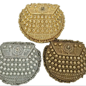 นักออกแบบปาร์ตี้แฮนด์เมดเหล็กโลหะคลัทช์ & เจ้าสาวโลหะหินคลัทช์ & คลัทช์ปาร์ตี้สุภาพสตรีชุดราตรี - Product Image 1