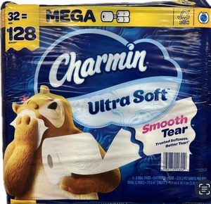 CharminUltra Soft Smooth Tear Toilet <b>Paper</b>, 32 Mega Rolls, 128 Regular Rolls - Product Image 3