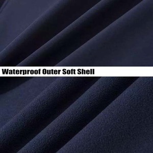 Chaqueta Softshell con diseño de logotipo personalizado para hombre, nuevo estilo de alta calidad con características a prueba de viento, tela de lona, cremallera de nailon - Product Image 6